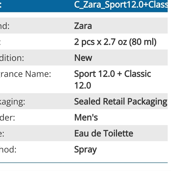 Zara men fragrance gift set - Picture 3 of 4